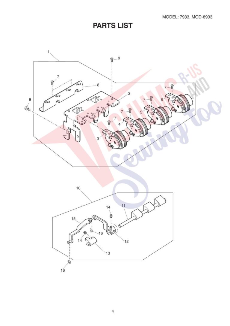Janome 8933d schematic page 5 preview