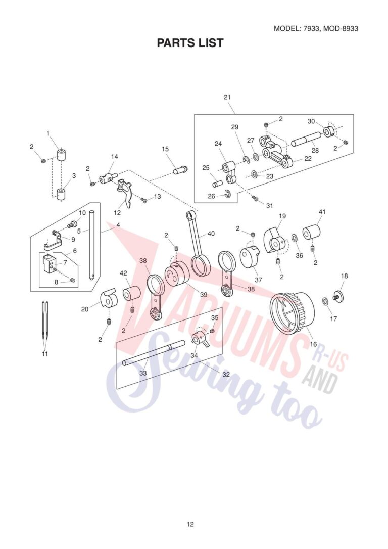 Janome 8933d schematic page 9 preview