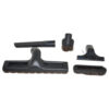 Fit All, Residential Attachment Kit Black 5 Piece Floor Brush Crvice Dust Brush Furn Tool & Slide On Brush