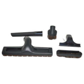 Fit All, Residential Attachment Kit Black 5 Piece Floor Brush Crvice Dust Brush Furn Tool & Slide On Brush