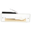 Dustpan, :( Almond Sweep Inlet W/ Fitting LED Ligh Part Number: VD-DPLED-ALM-08A for Built-In