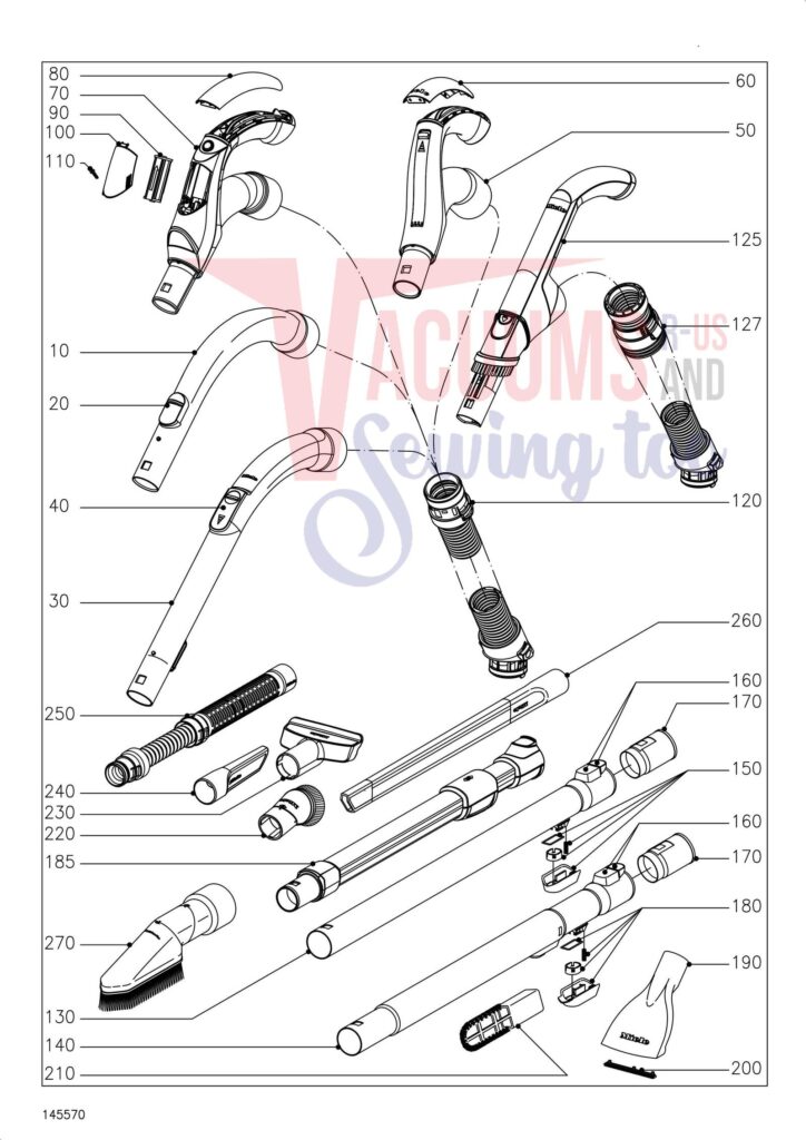 Miele Complete exploded schematic diagram (page 10)