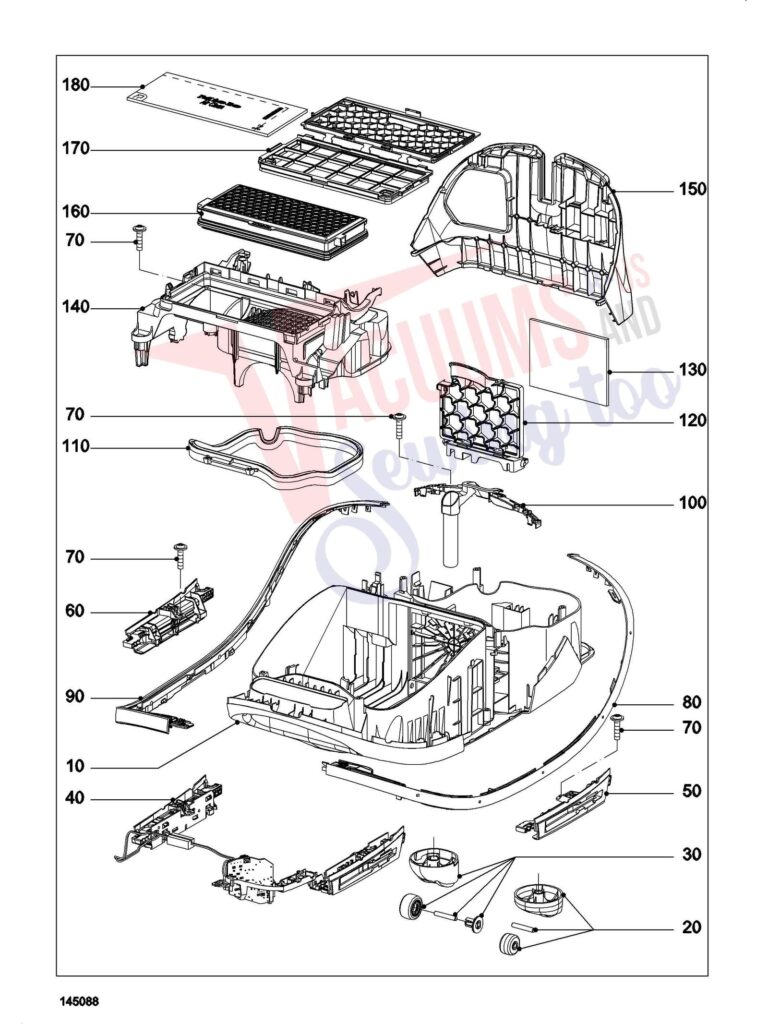 Miele COMPLETE C3 SGEA0 exploded schematic diagram (page 1)