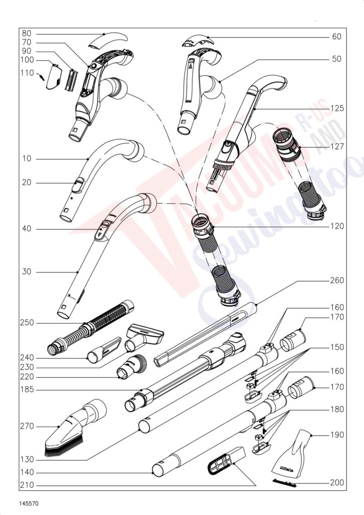 Miele Cat & Dog exploded schematic diagram (page 12)