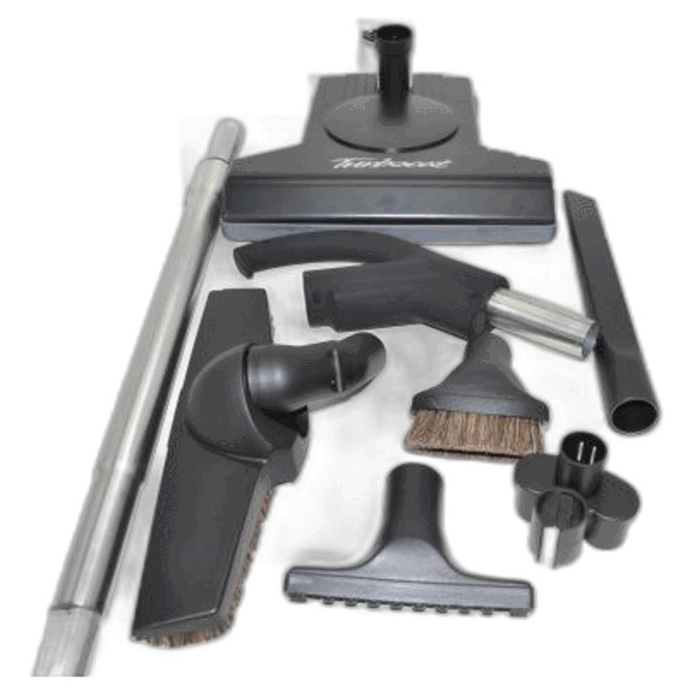 Hide-A-Hose Central Vac Kit T210 Black W/tools-no Hoseincludes Non Rf Handle For Hide A Hose