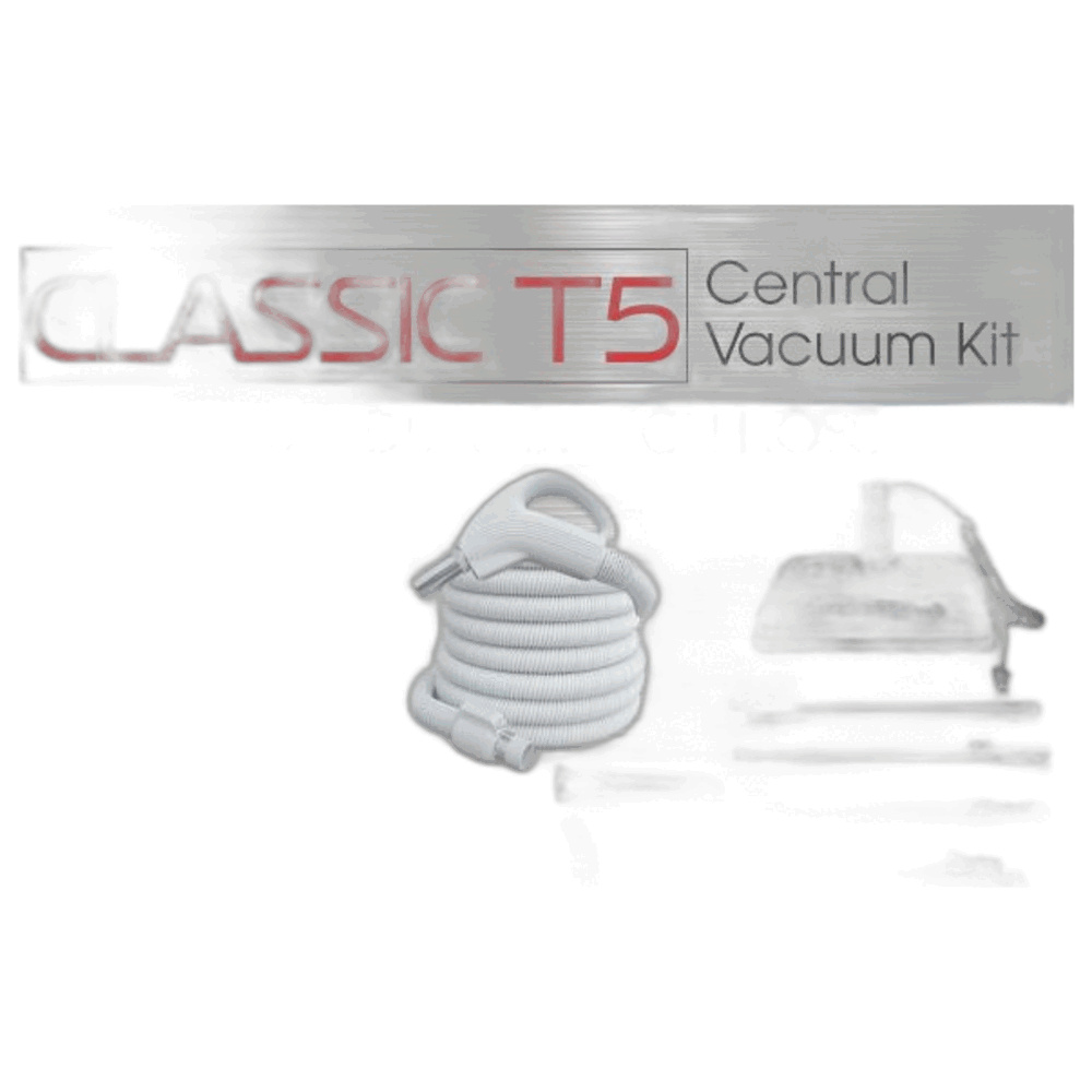 Titan Central Vac Kit-titan T5 Classic 35ft D/c Hosedual Switch Povy V Power Nozzle & Tools