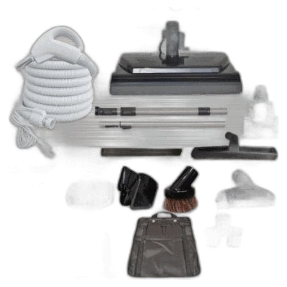 Titan Central Vac Kit-titan T7 Prime 30ft Hose W/pigtailtitan Deluxe Power Nozzle Premium Tools