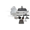 Titan Central Vac Kit-titan T7 Prime 35ft Hose W/pigtailtitan Deluxe Power Nozzle Premium Tools