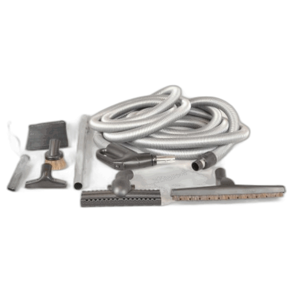 Fit All, Central vac Central Vac Tool Kit 35ft Hose Tele Wand 14'' Floortool Dust Crevice & Upholstery Tool