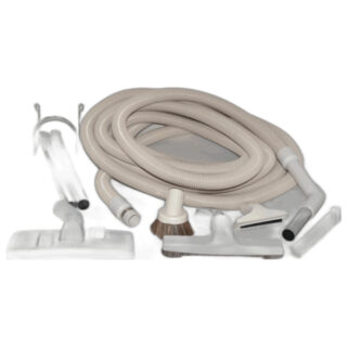 Fit All, Central vac Central Vac Tool Kit 35ft White W/tools