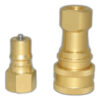 Fit All, Commercial Coupler Quick Connect-commercial 1/4 Brass Set1 Male & 1 Female