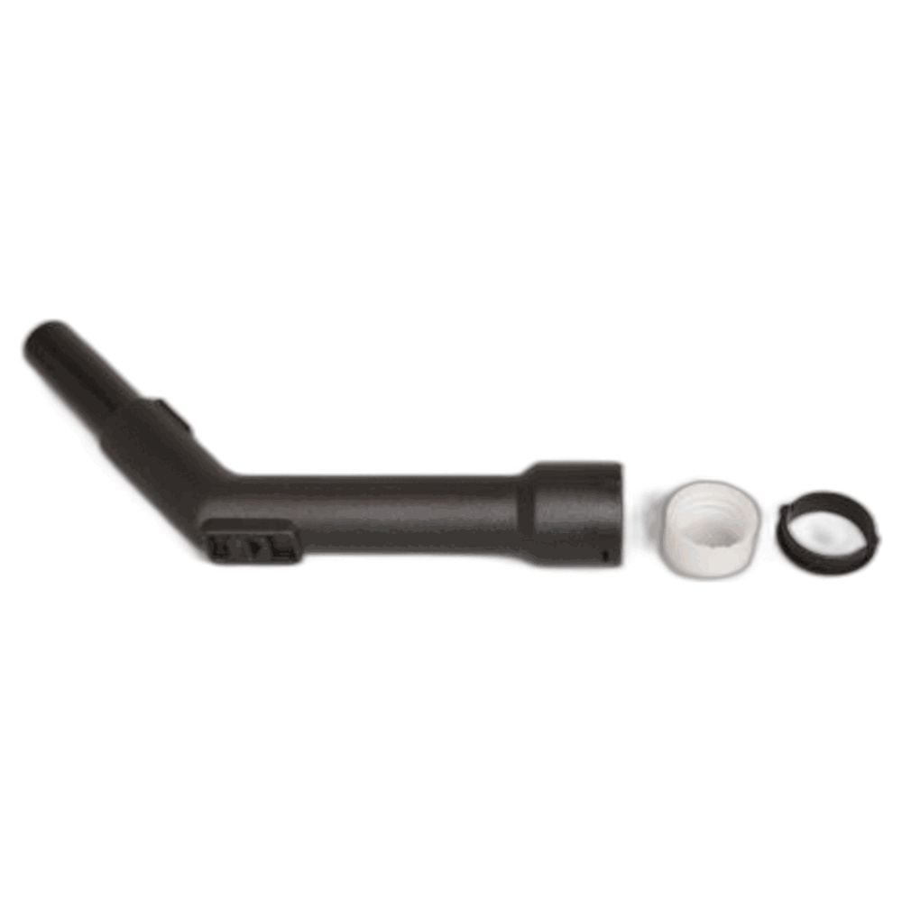 Fit All, Residential Curved Hose End-1 1/4'' W/repair Kit/black