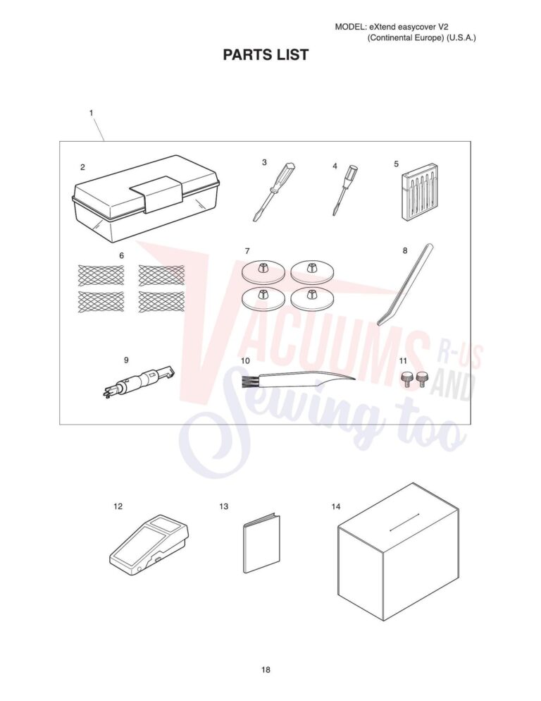 Elna Easy Cover schematic page 1 preview