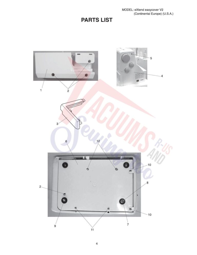 Elna Easy Cover schematic page 3 preview