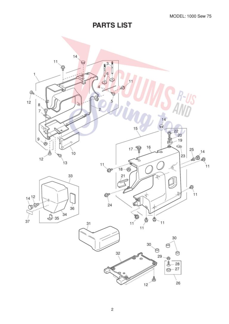 Elna El1000 schematic page 2 preview