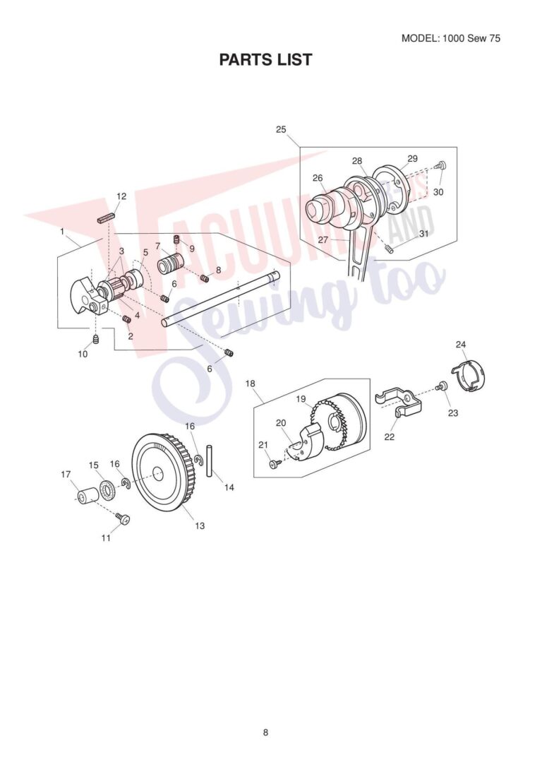 Elna El1000 schematic page 5 preview