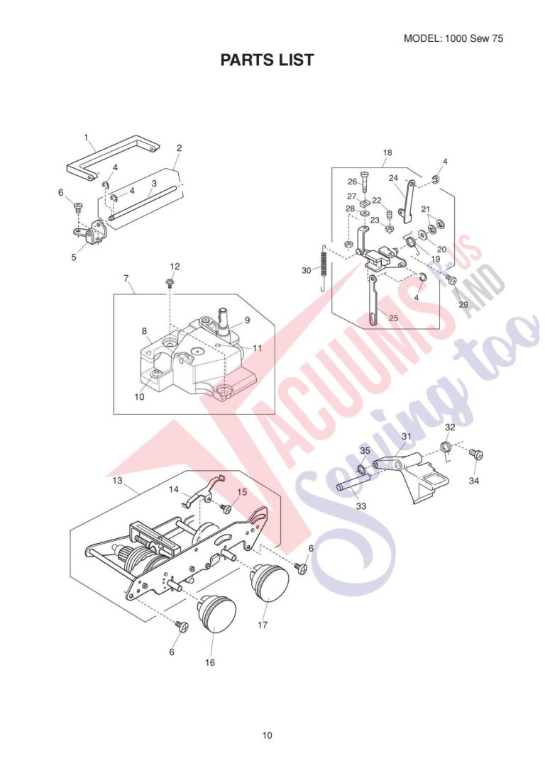 Elna El1000 schematic page 6 preview
