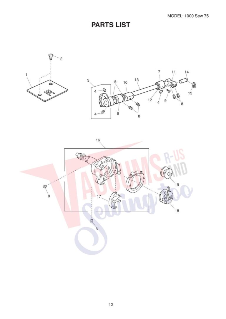 Elna El1000 schematic page 7 preview