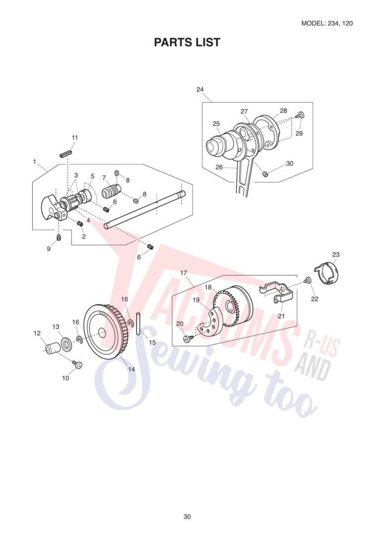 Elna el120 schematic page 5 preview