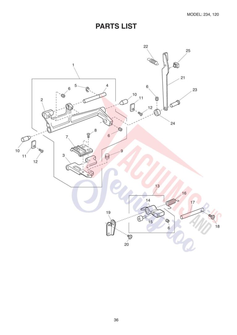Elna el120 schematic page 8 preview