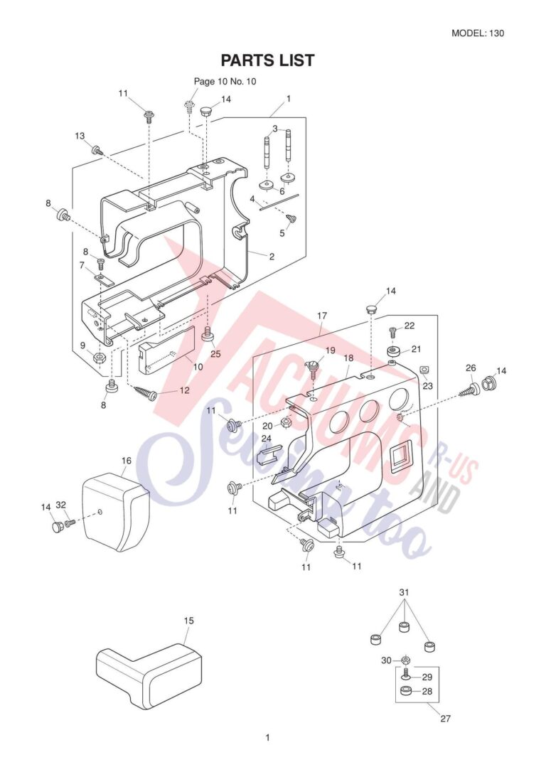 Elna el130 schematic page 2 preview