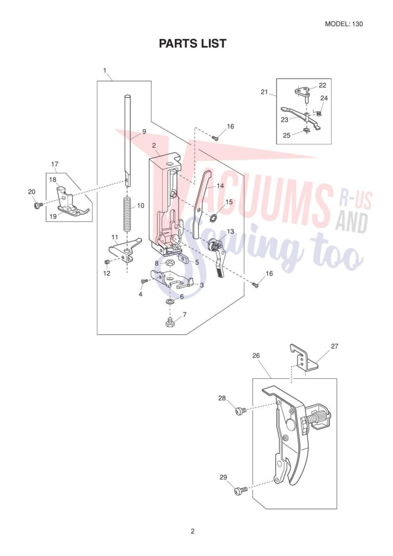 Elna el130 schematic page 3 preview