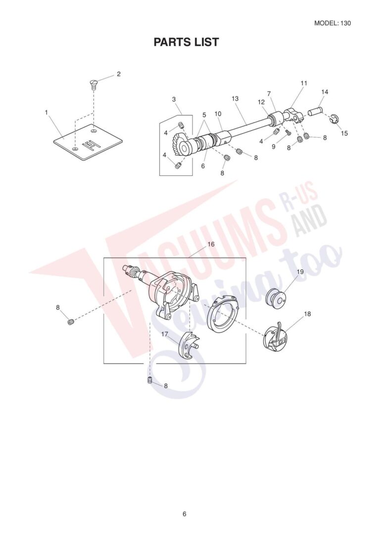 Elna el130 schematic page 7 preview