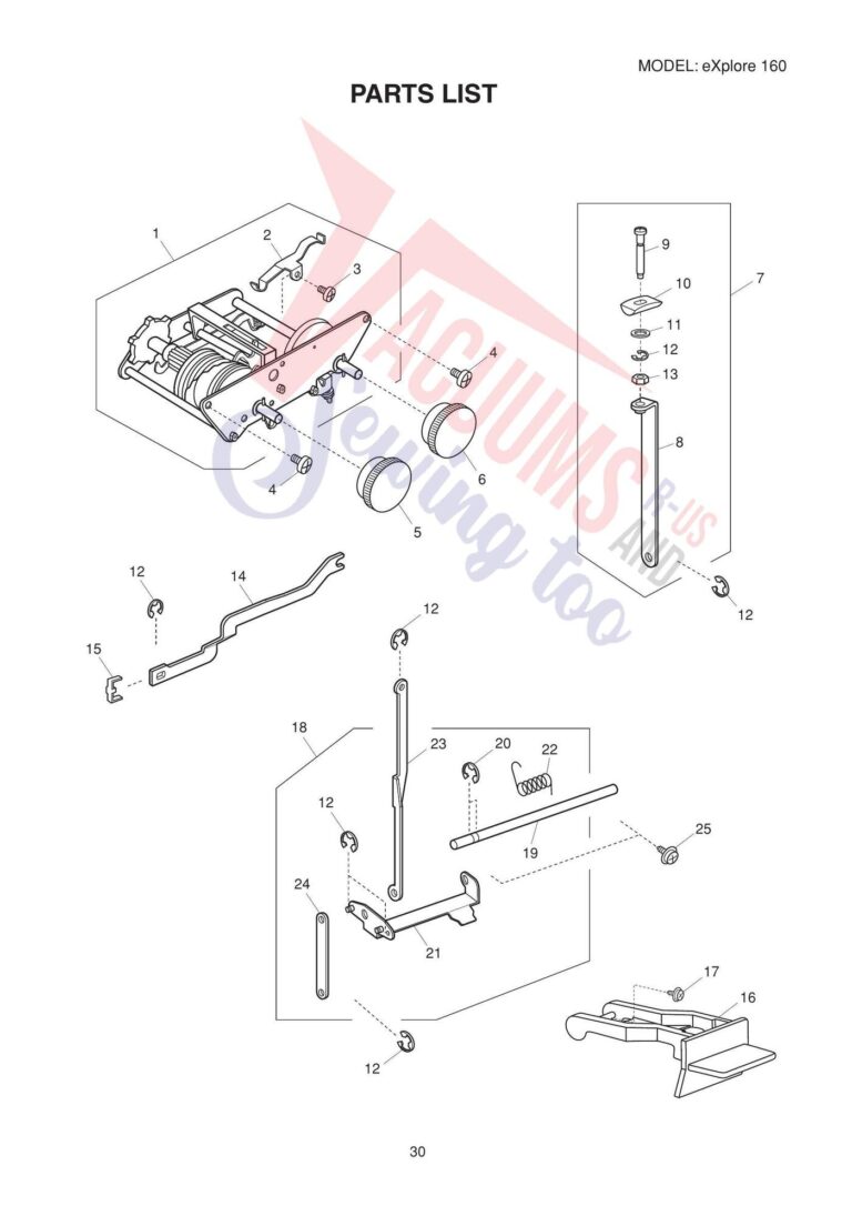 Elna el160 schematic page 5 preview