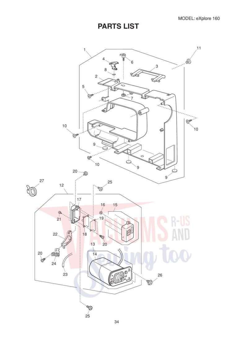 Elna el160 schematic page 7 preview