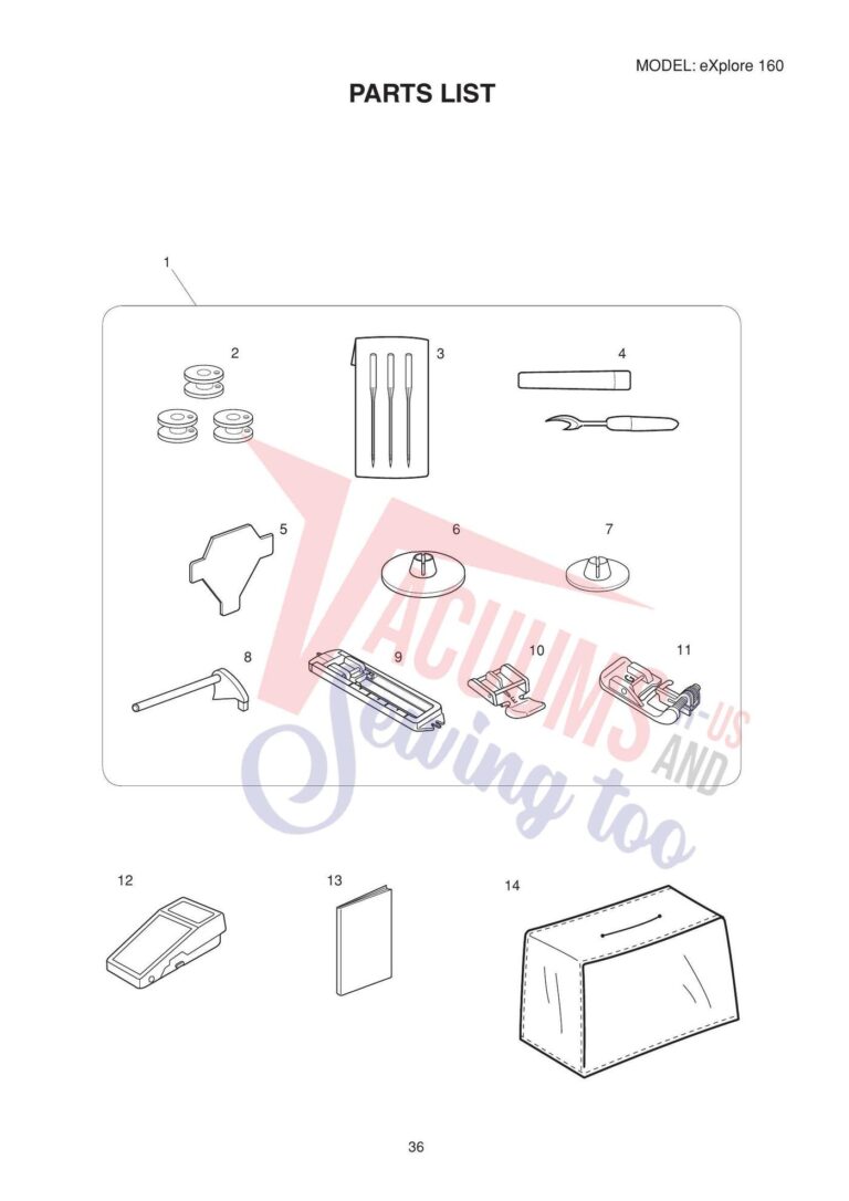 Elna el160 schematic page 8 preview