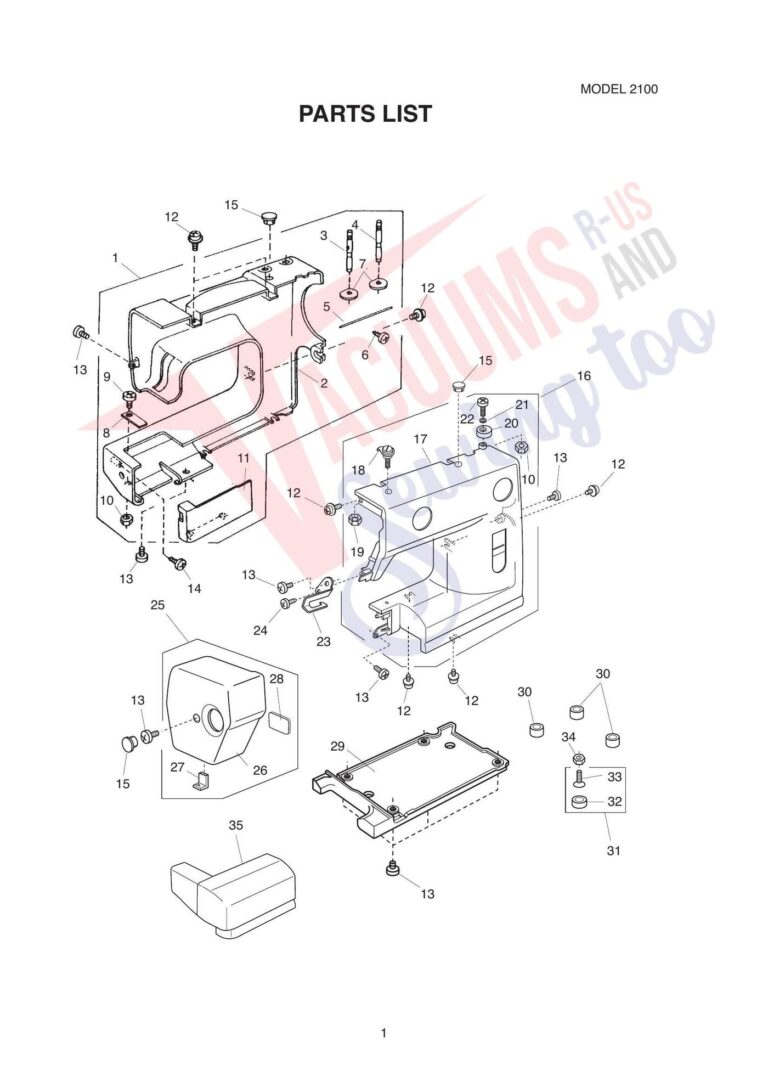 Elna 2100 schematic page 1 preview