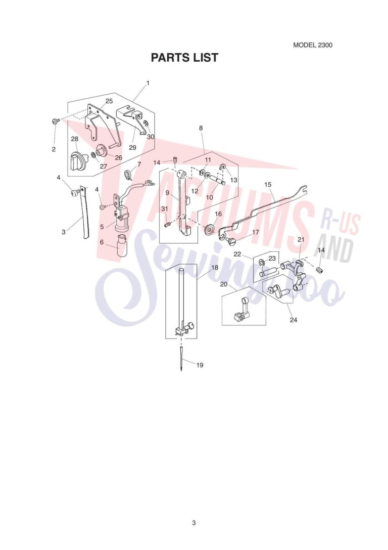 Elna 2300 schematic page 4 preview