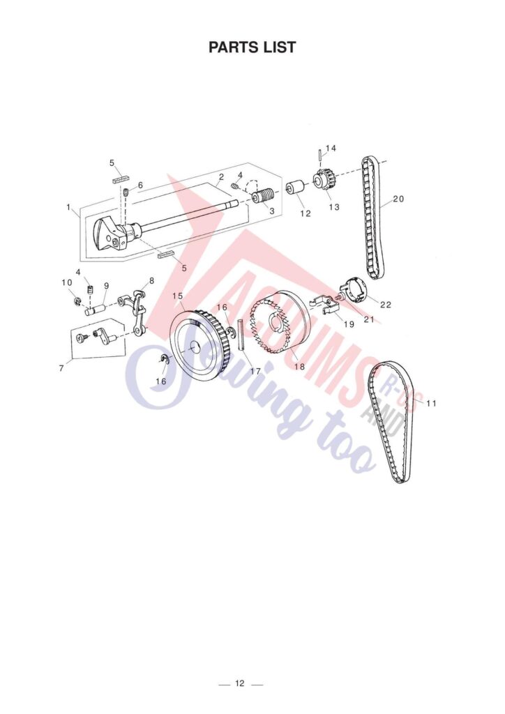 Elna el2800 exploded schematic diagram (page 9)