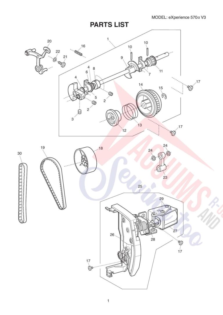 Elna el570 schematic page 1 preview