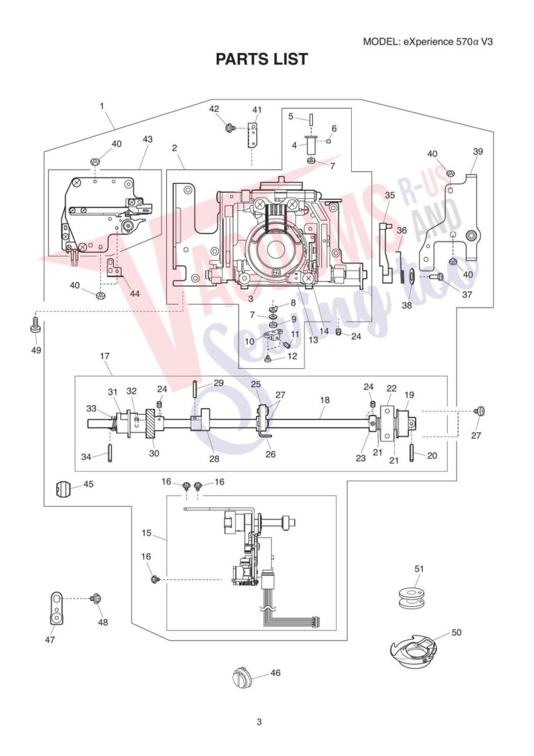 Elna el570 schematic page 3 preview
