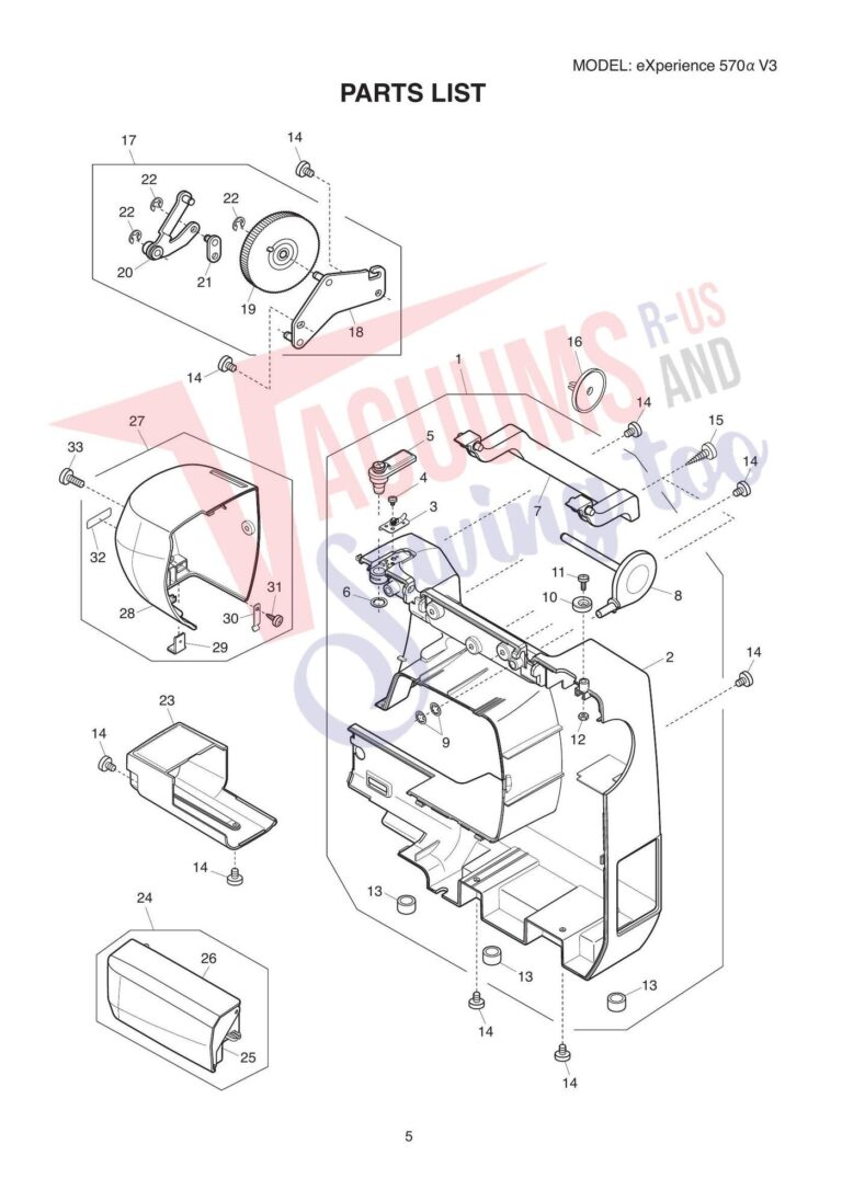 Elna el570 schematic page 5 preview