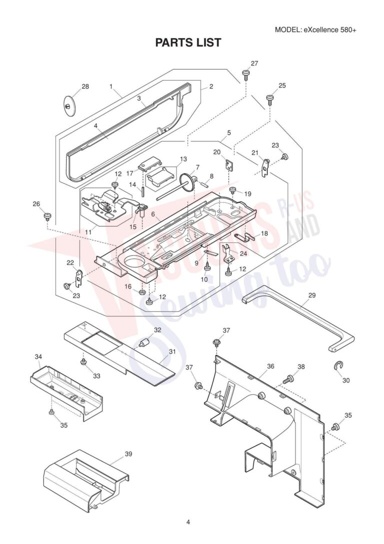 Elna el580 schematic page 4 preview