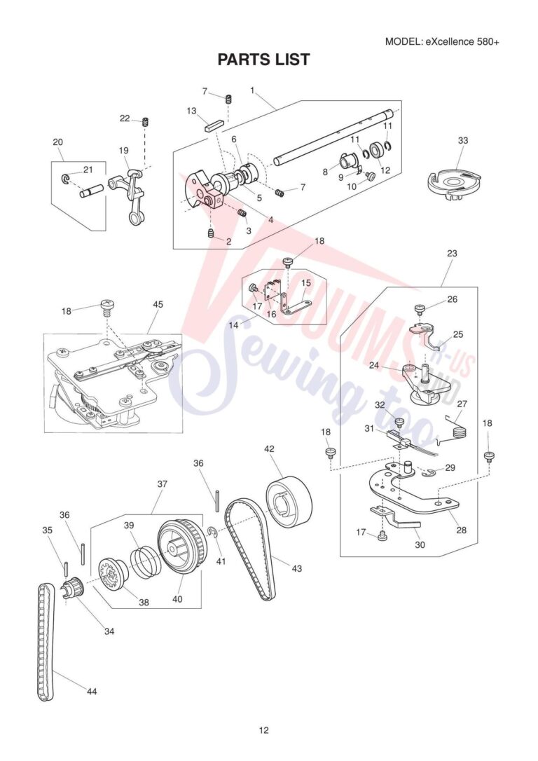 Elna el580 schematic page 8 preview