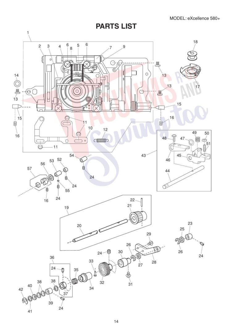 Elna el580 schematic page 9 preview