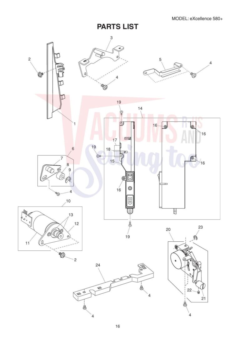 Elna el580 schematic page 10 preview