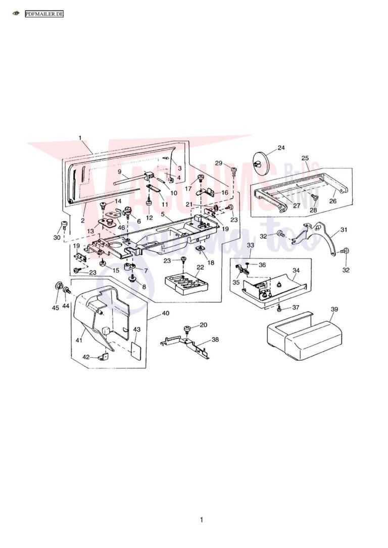 Elna 6001 quilters dream schematic page 3 preview