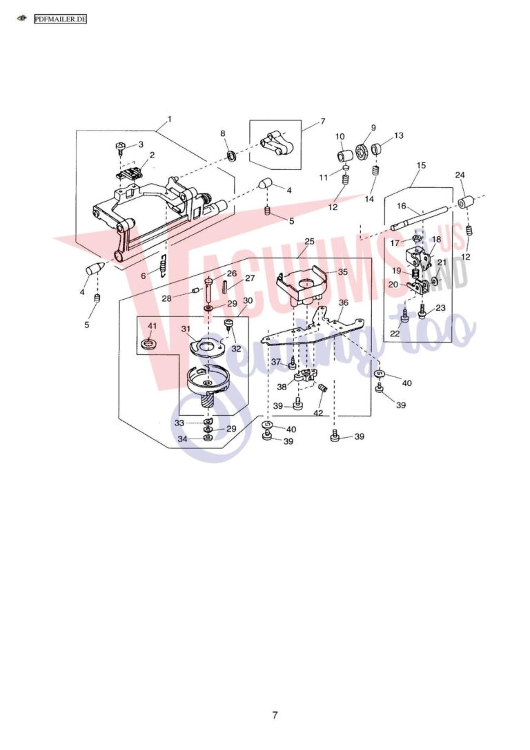 Elna 6001 quilters dream schematic page 9 preview