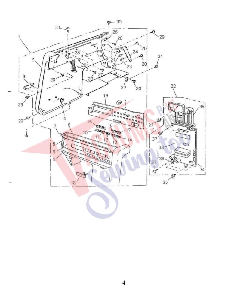 Elna 6003 quilters dream schematic page 6 preview