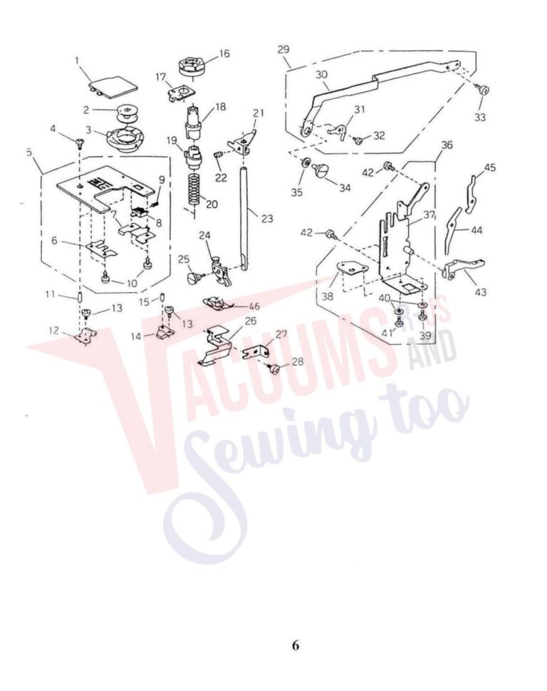 Elna 6003 quilters dream schematic page 8 preview
