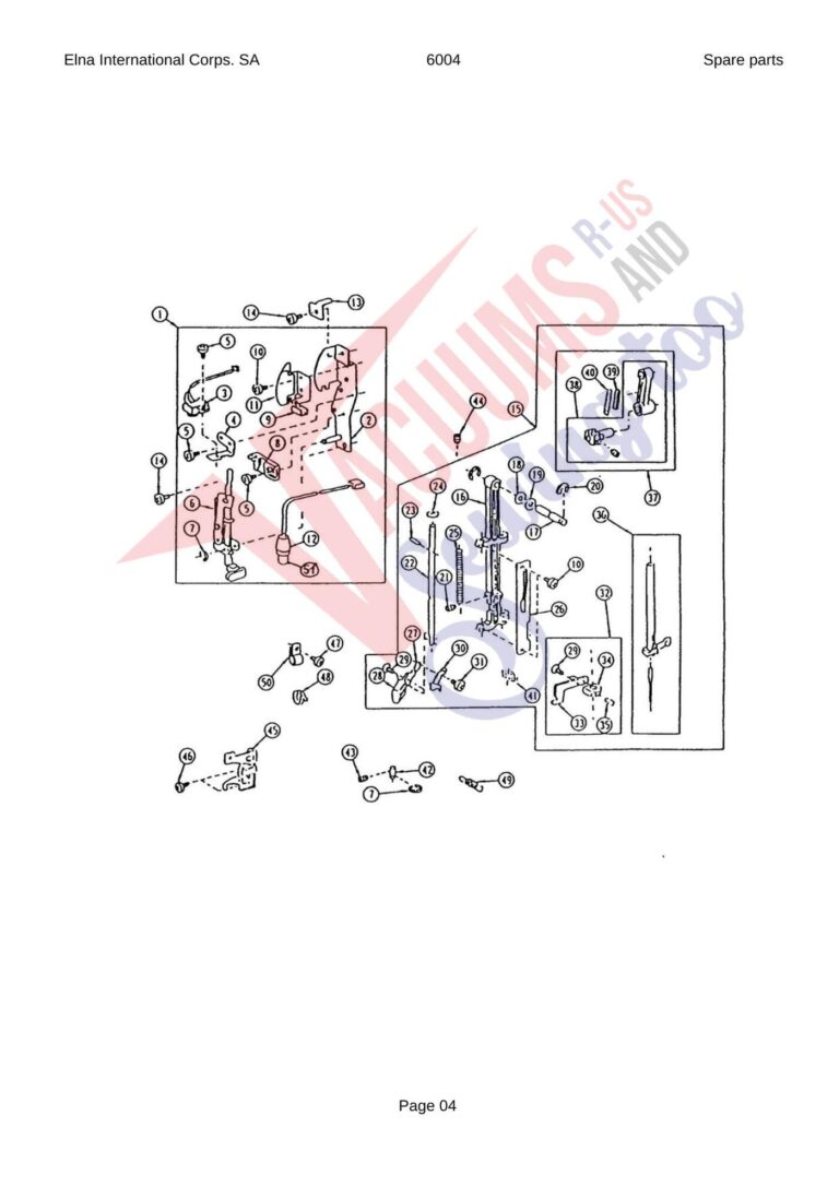 Elna 6004 quilters dream schematic page 7 preview