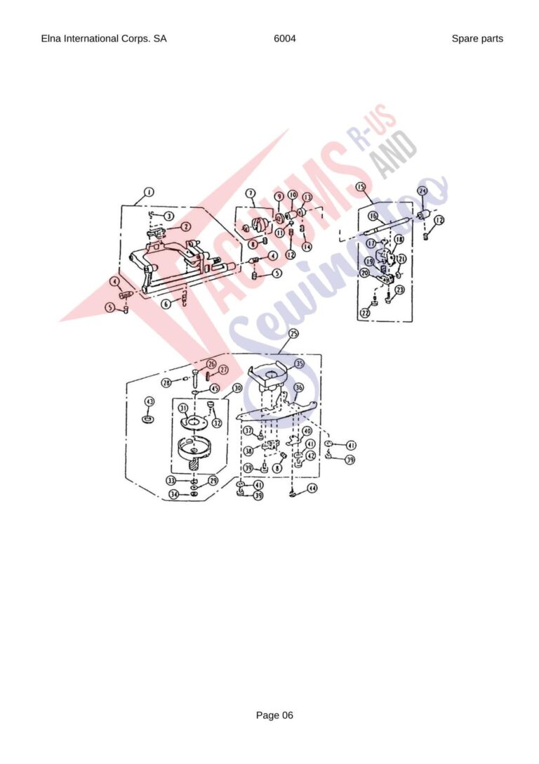 Elna 6004 quilters dream schematic page 9 preview