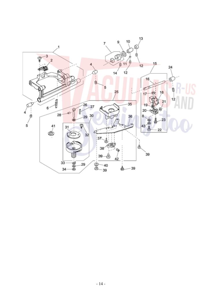Elna el6600 exploded schematic diagram (page 8)