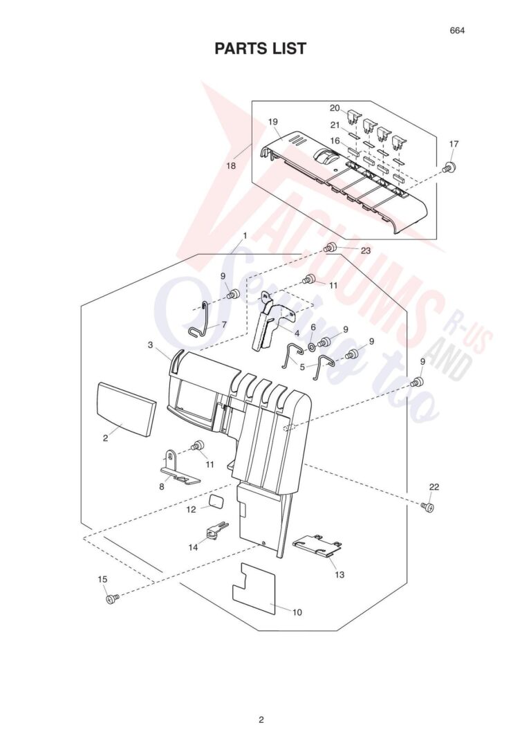 Elna el664 schematic page 4 preview