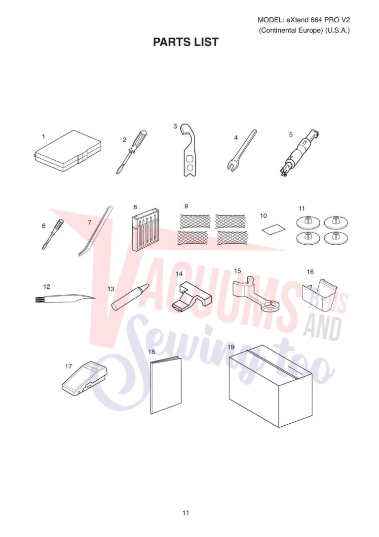 Elna el664p schematic page 3 preview