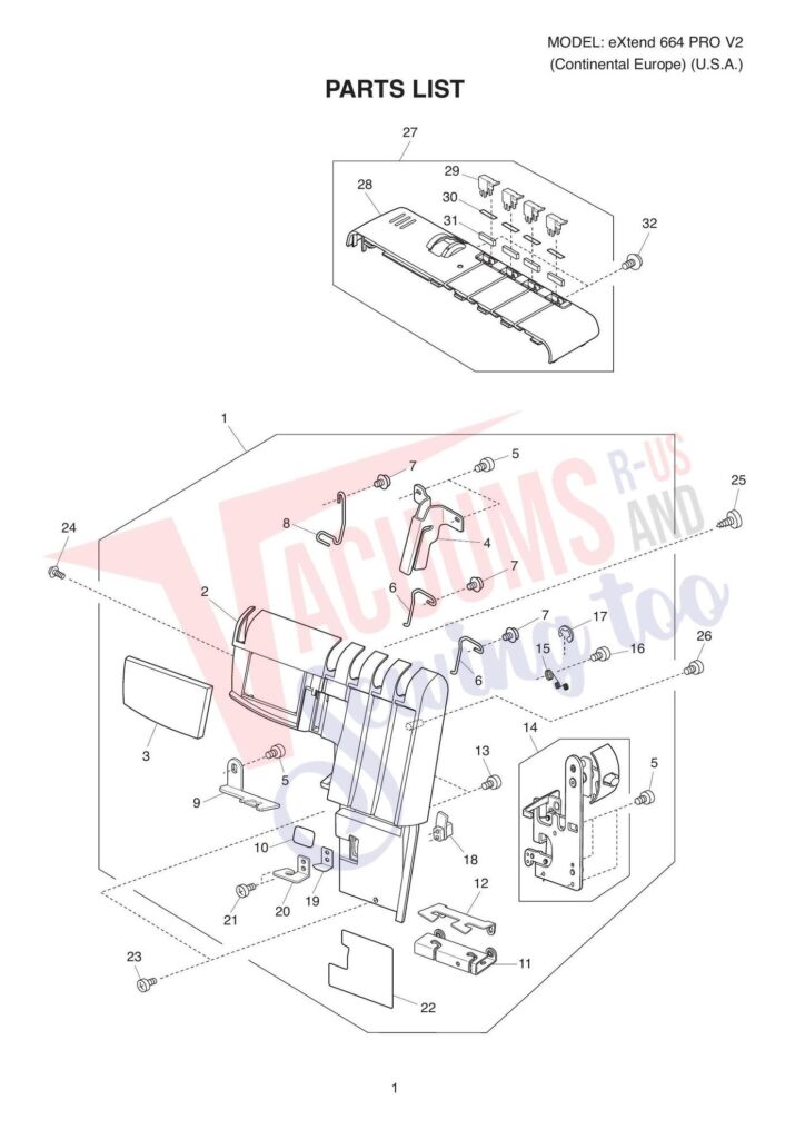 Elna el664p exploded schematic diagram (page 4)
